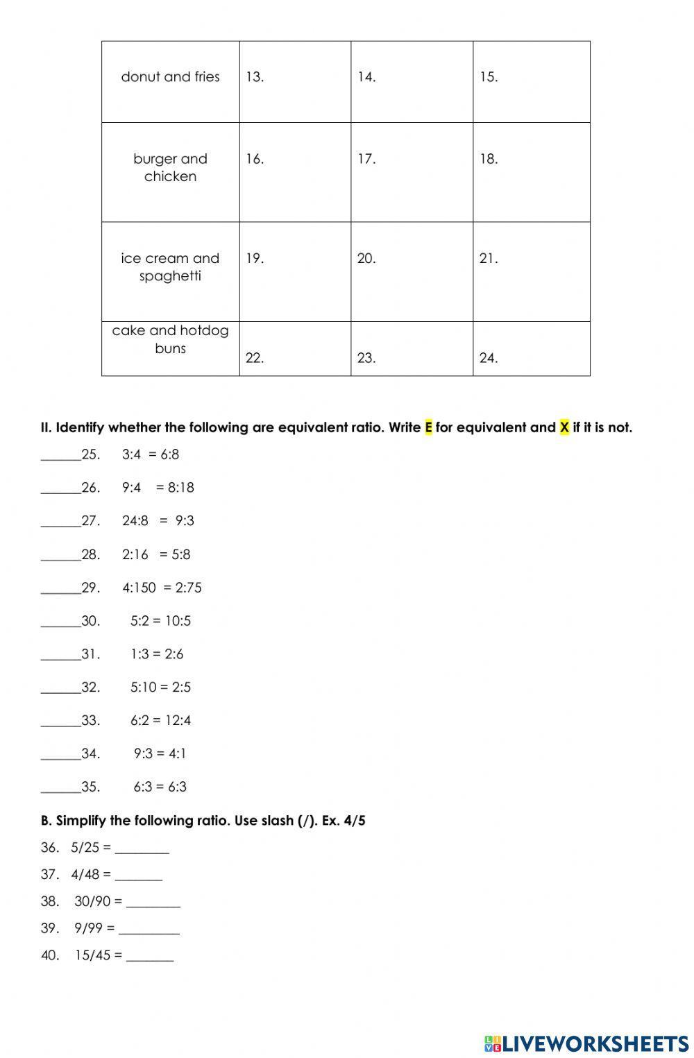 Mathematics 6 - 2nd Periodical Exam