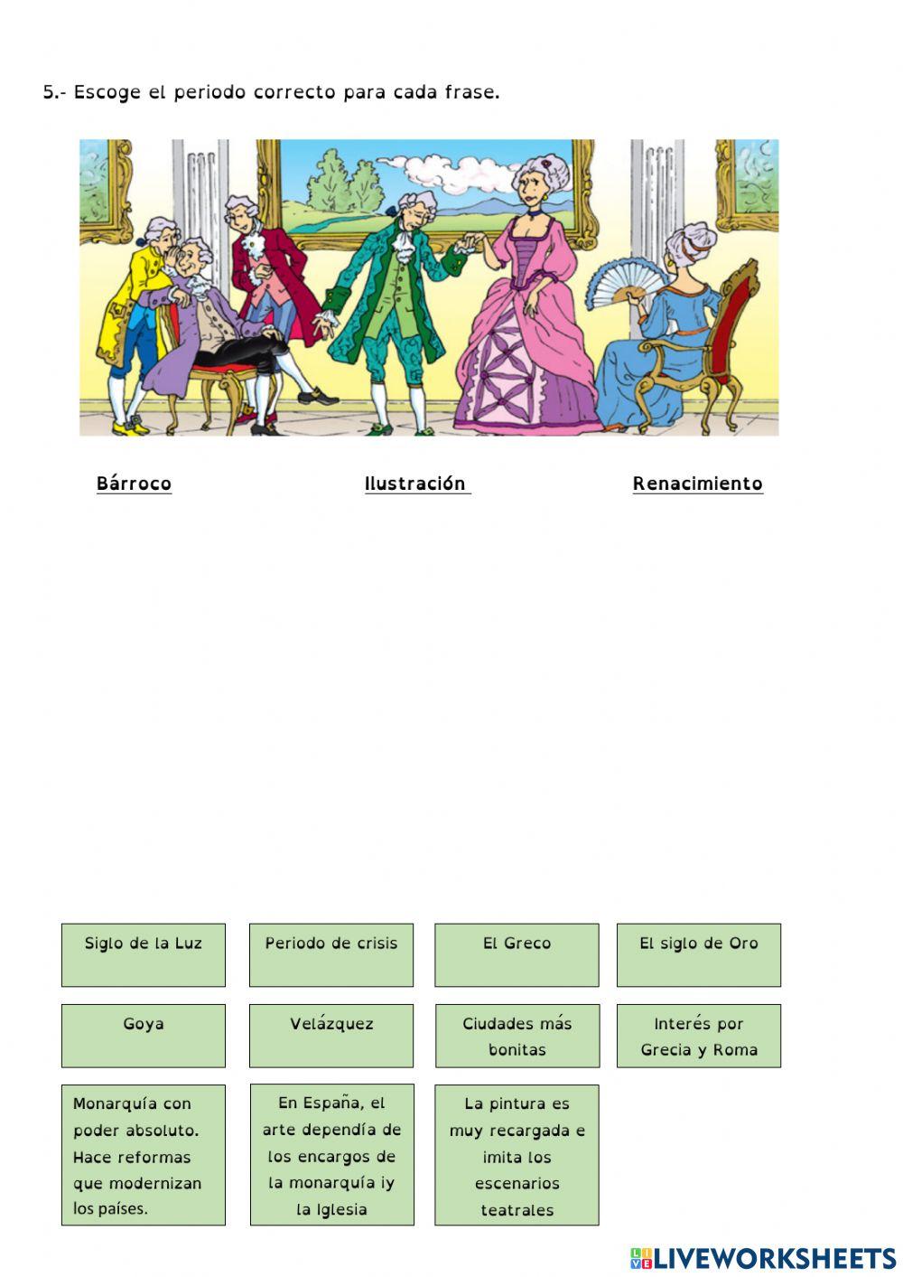 Edat moderna - Examen Castellano