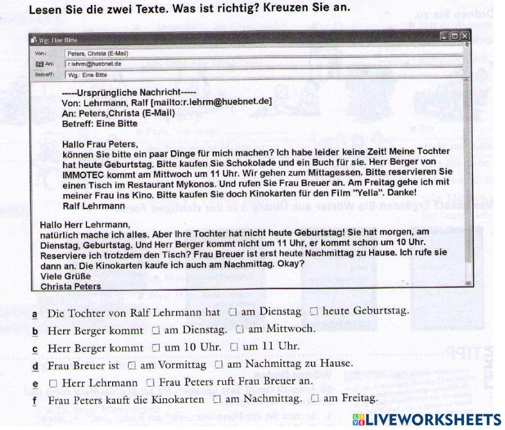 Intensivtrainer Lektion 5 Übung 8