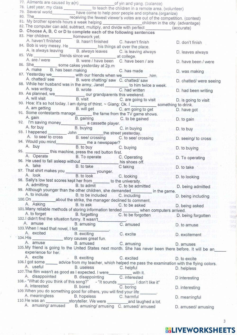Y10 Review for final term 1 test - L.Q.Đ