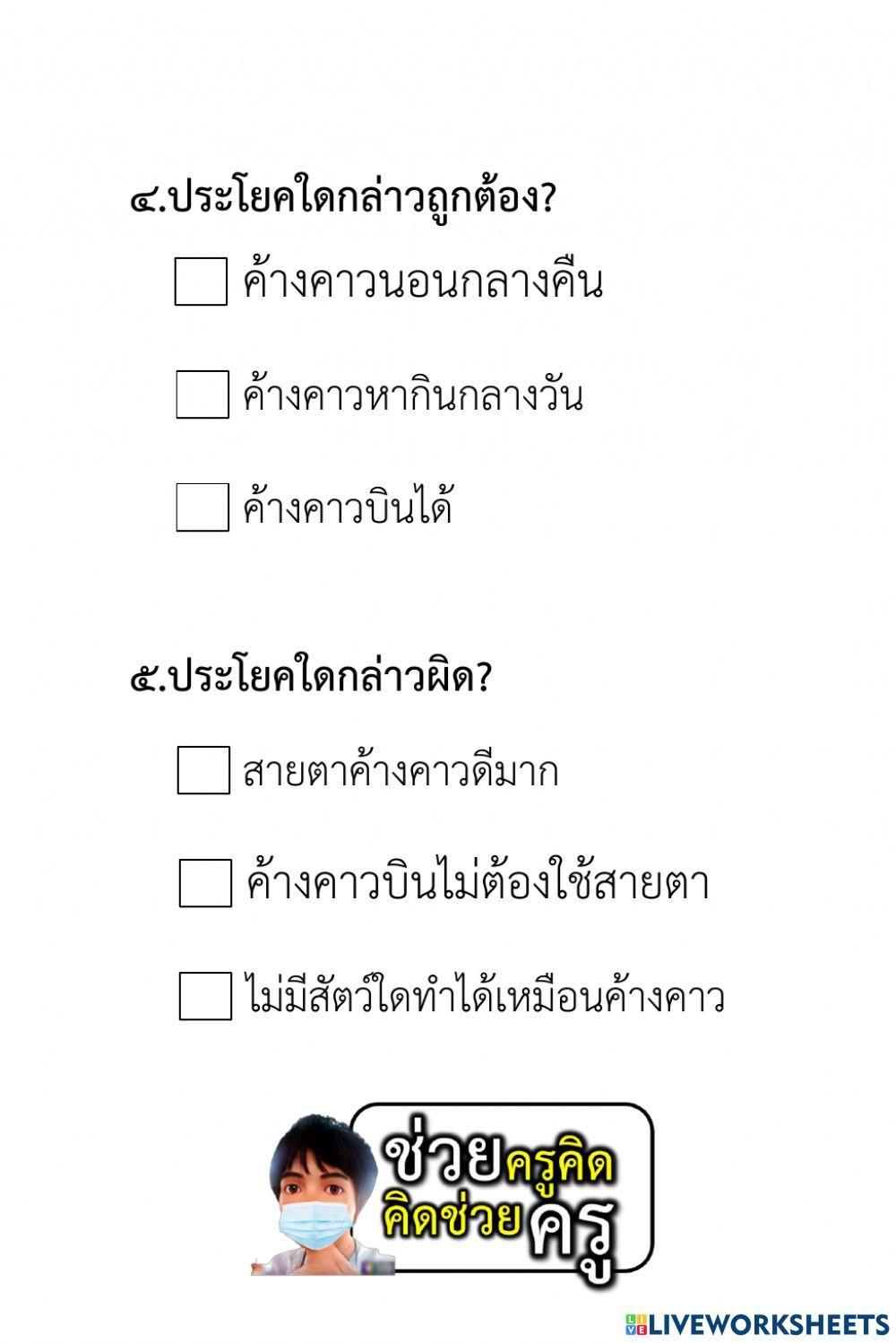 แบบทดสอบการอ่านจับใจความ ป.3-ป.6 ชุดที่ 2