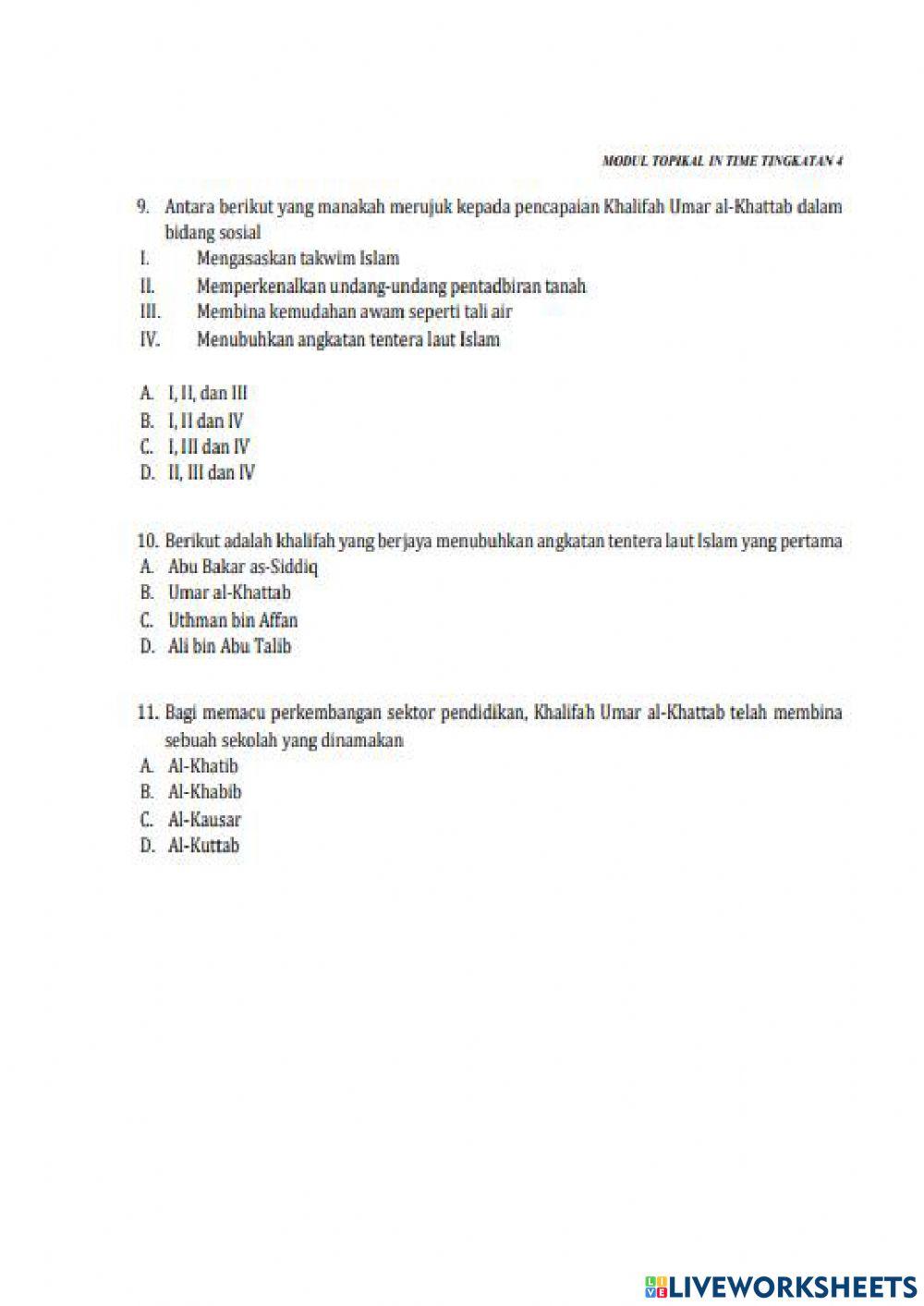 Pelajaran 18 KERAJAAN KHULAFA AR-RASYIDIN