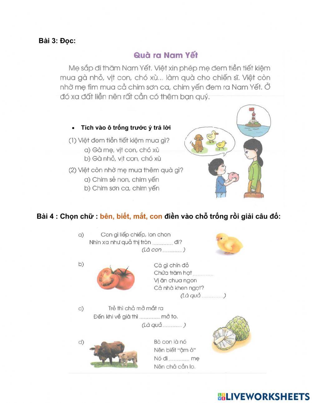 Phiếu ôn tập TV tuần 14