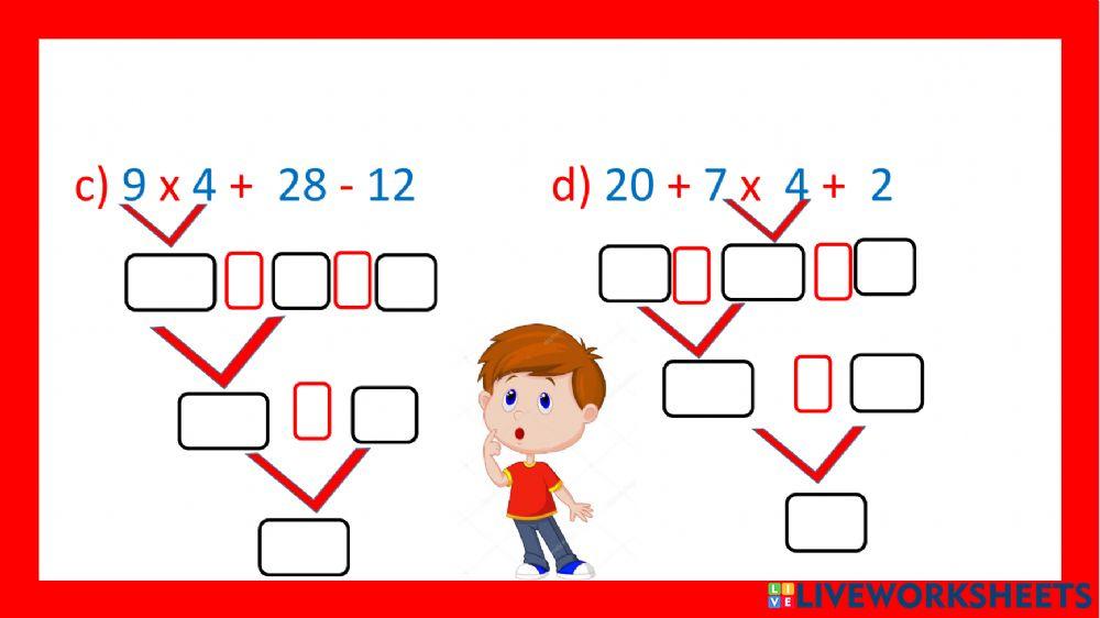 Operaciones combinadas