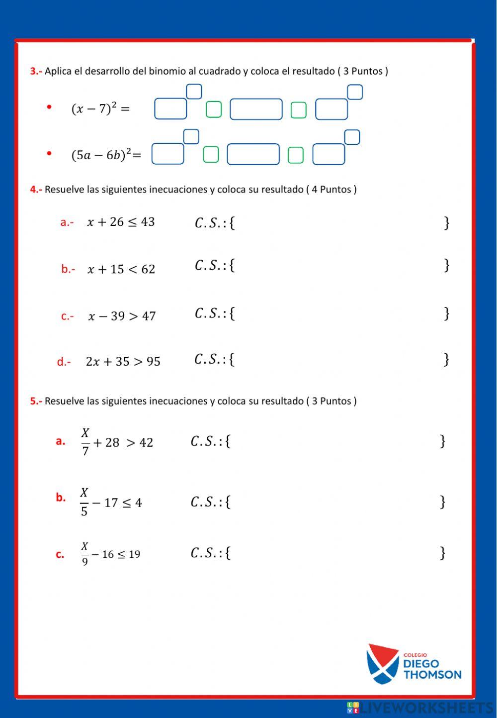 4to - X - Examen final