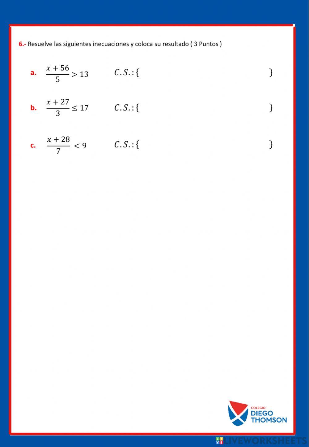 4to - X - Examen final 4to - X - Examen final