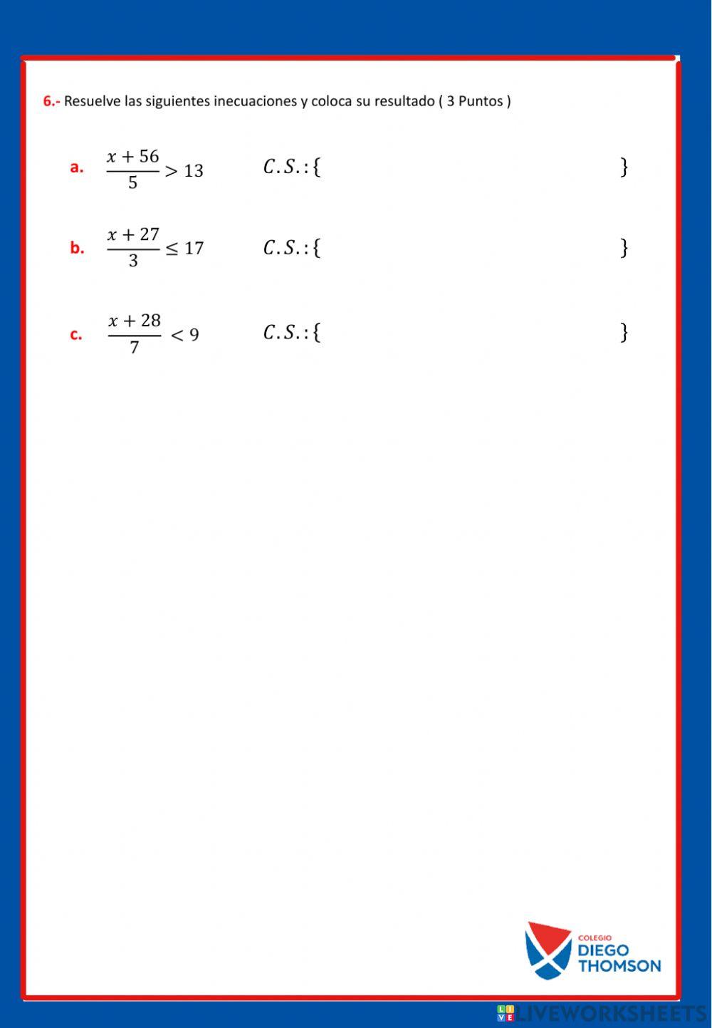 4to - X - Examen final