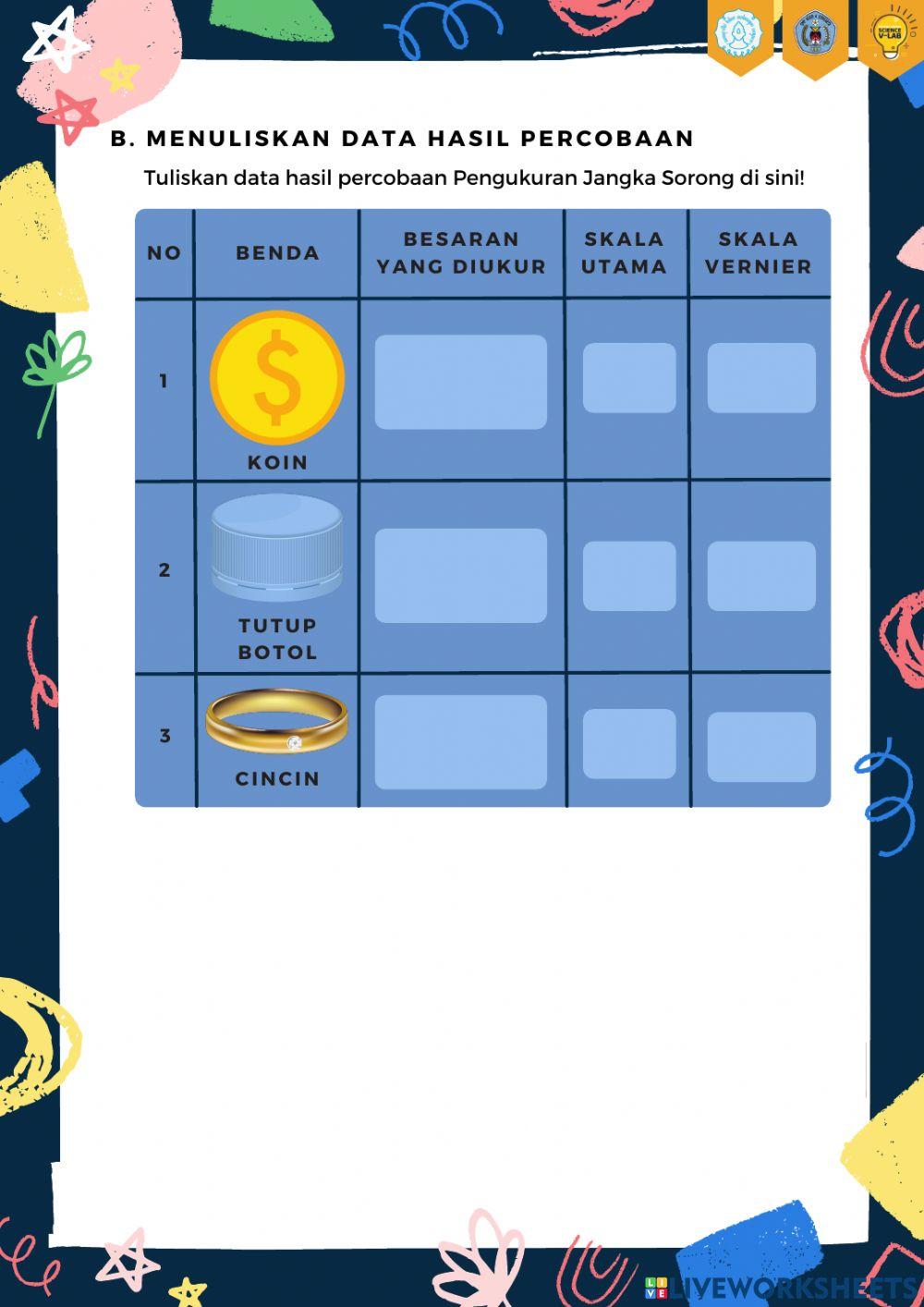 LKPD Pengukuran Jangka Sorong