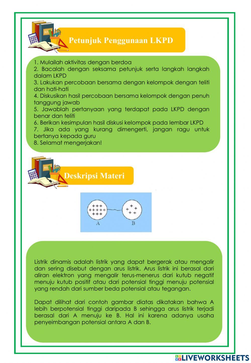 LKPD Listrik Dinamis