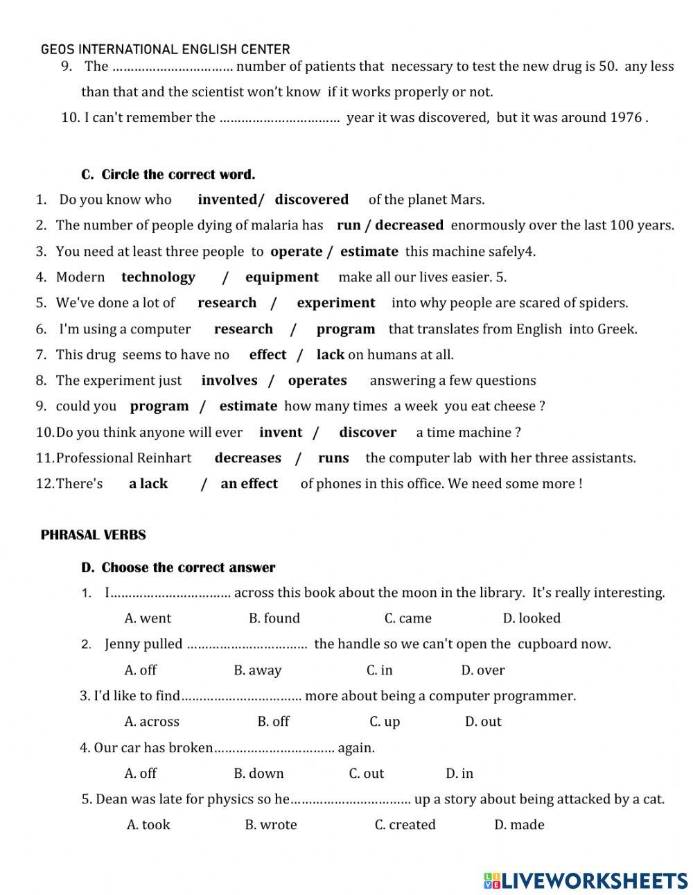 Unit 18-Inventions and Discoveries