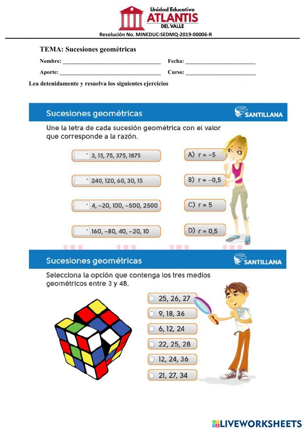 Sucesión geométrica