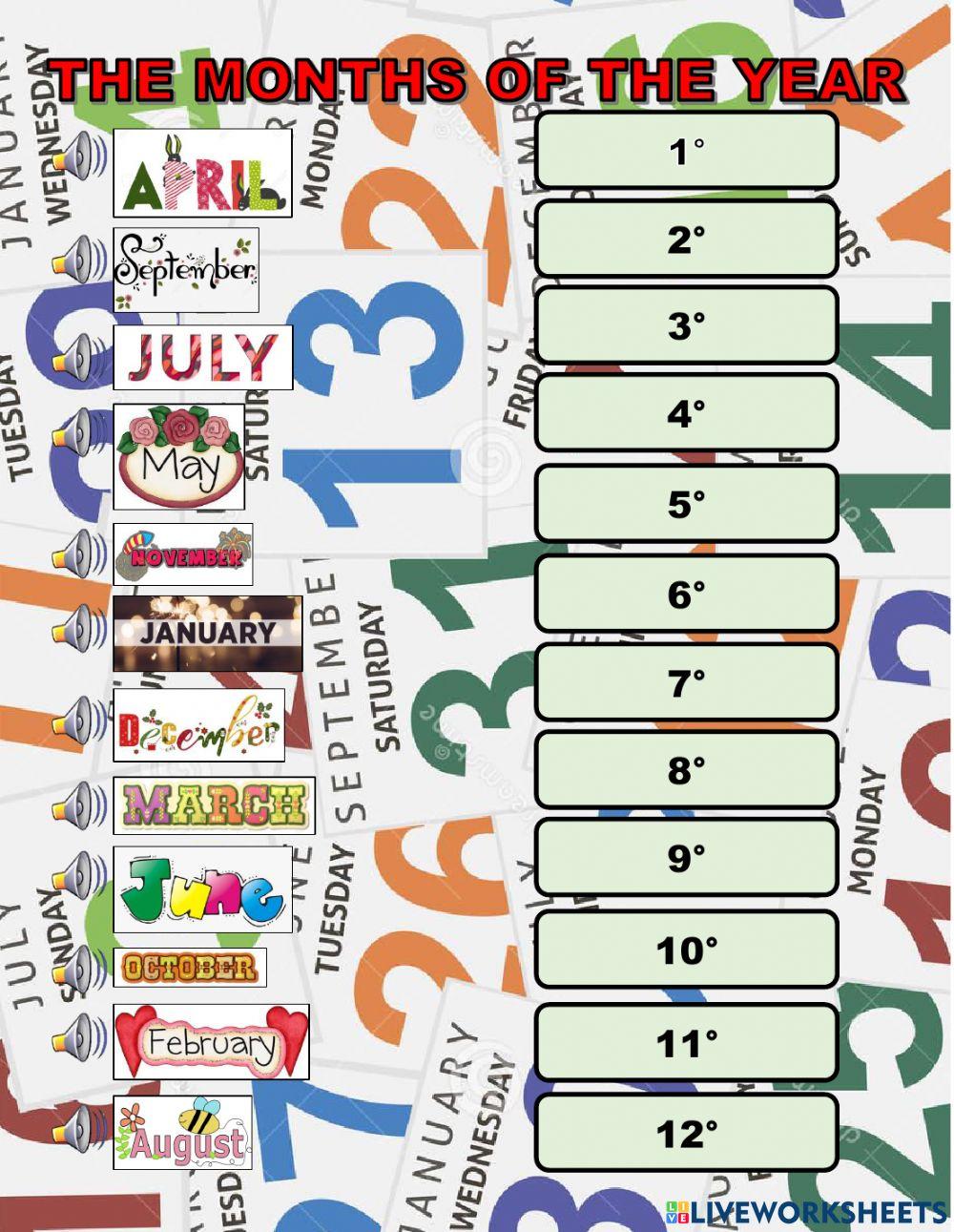 The months of the year