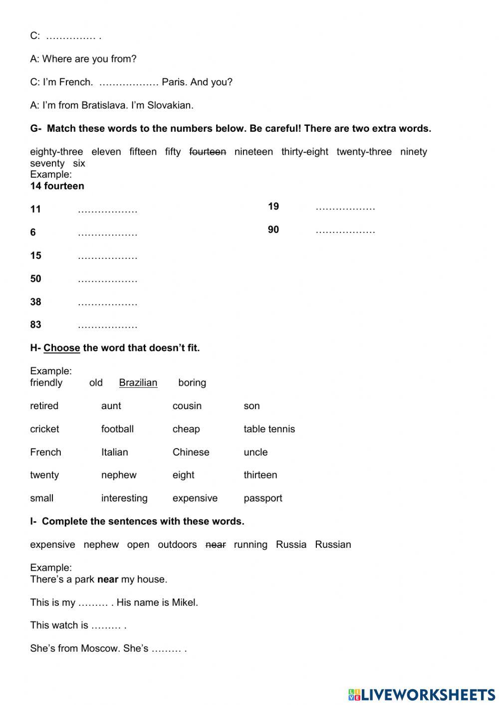 Final Test-Global Beg U1-6