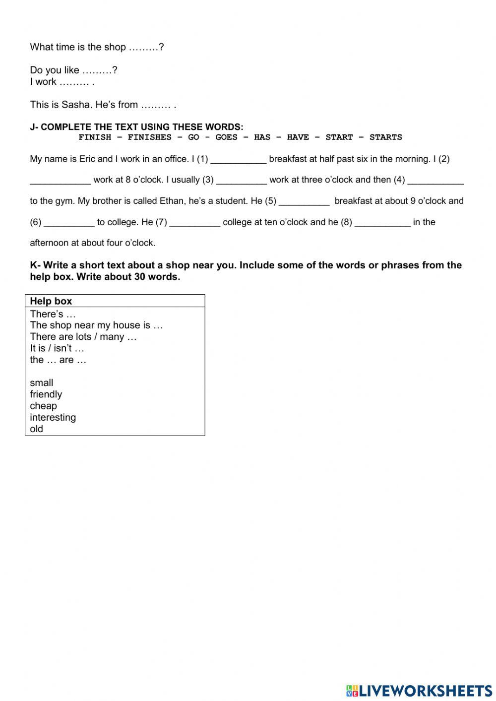 Final Test-Global Beg U1-6