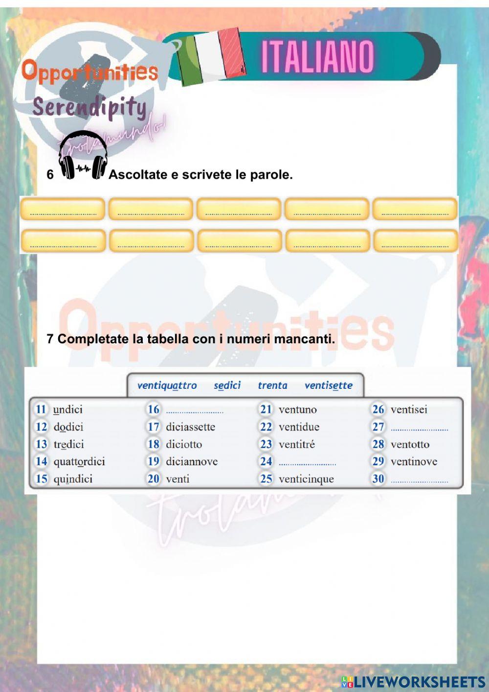 Progetto italiano clase 3