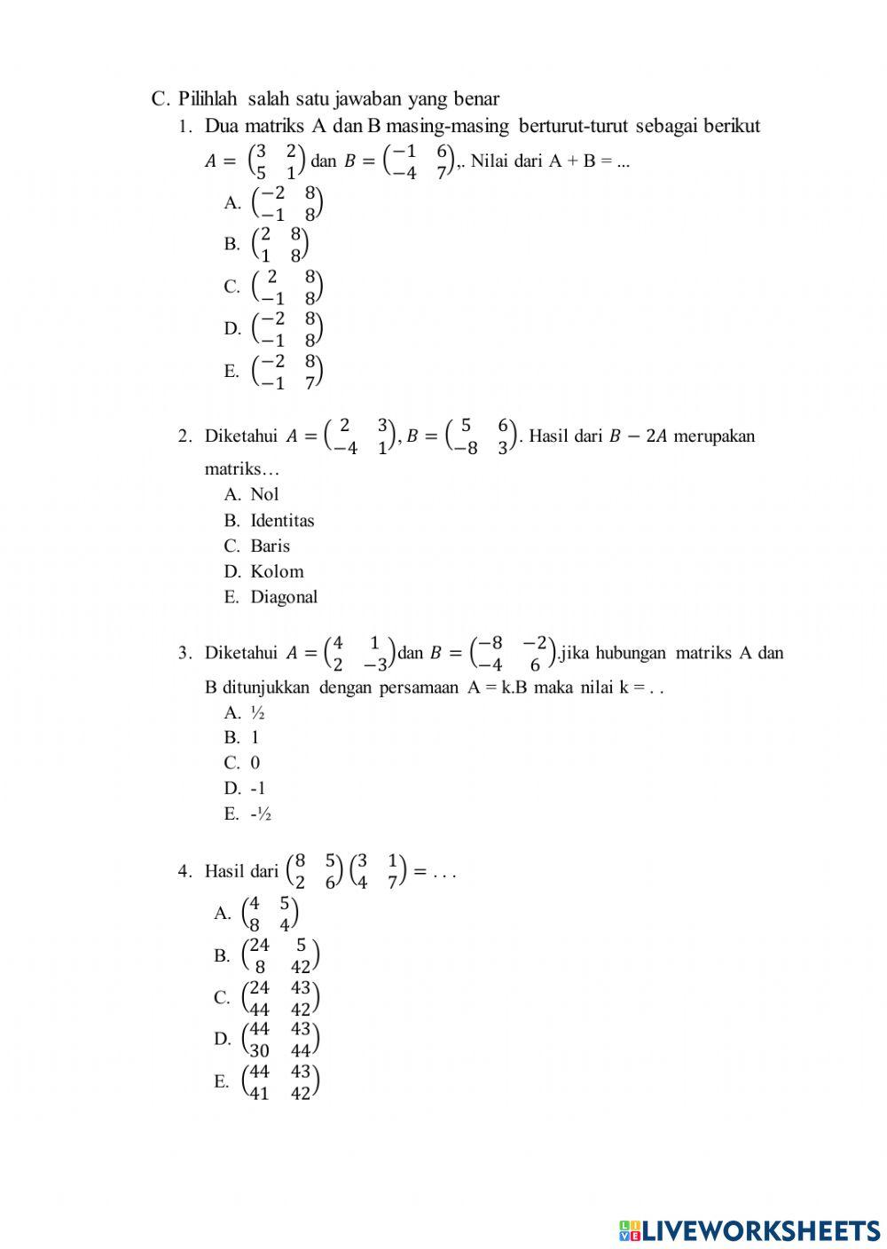 Lkpd matriks aminatus salamah