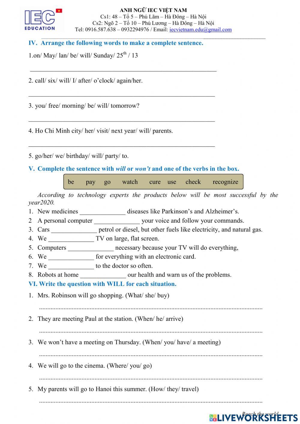 Unit 10 : Grade 6 : Our House In The Future