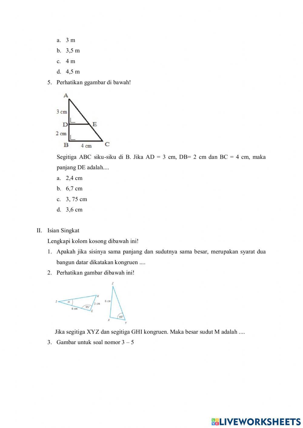LKPD Kesebangunan dan Kekongruenan