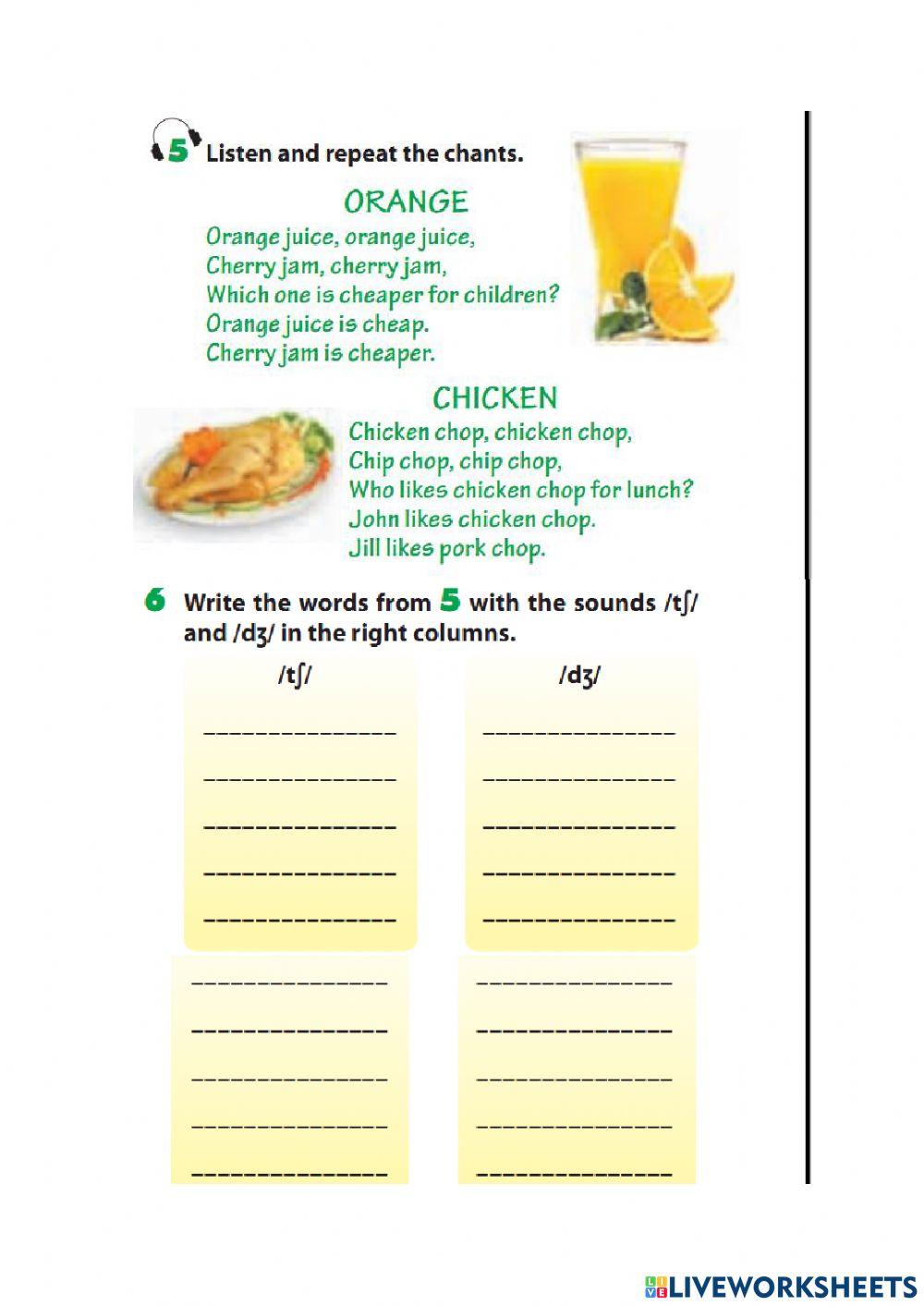 E 7 Unit 6 A closer look 1 (Pronunciation)