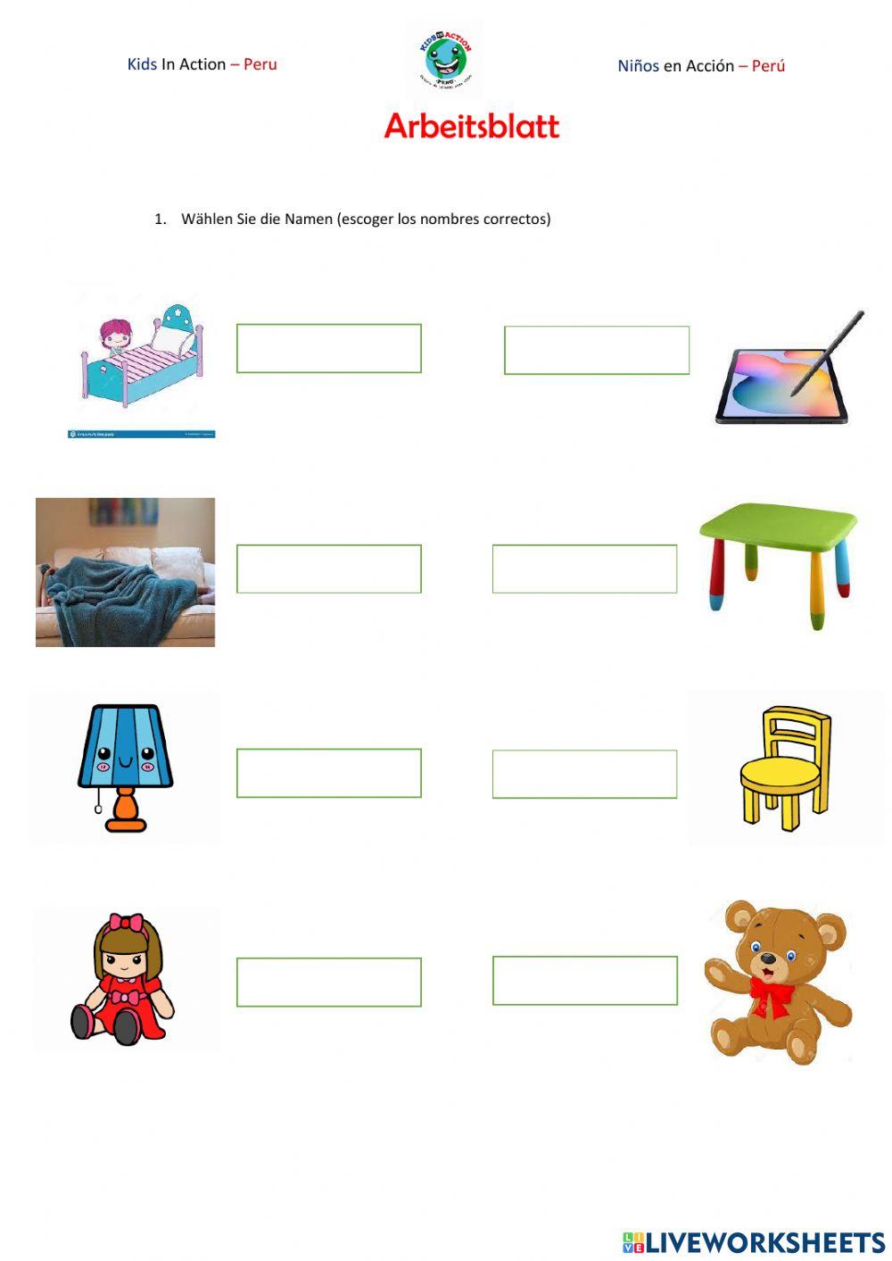 KINDISCH 1.4 - UNTERRICHT 6 - mein Zimmer