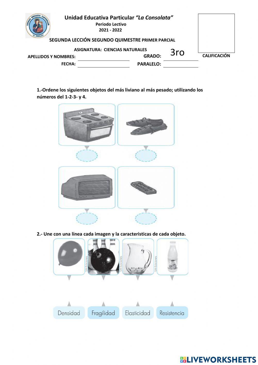 Propiedades especifica de la materia