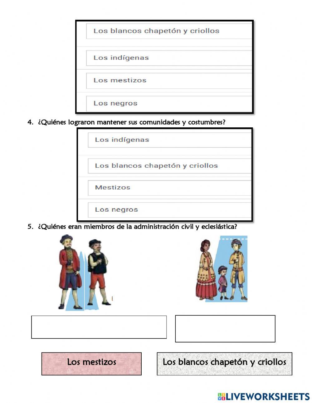 LA sociedad colonial en Quito