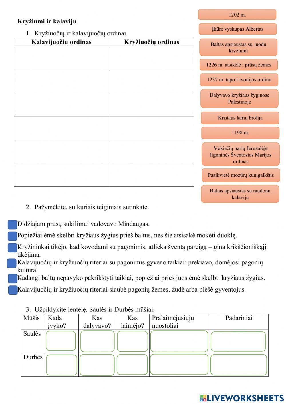 Kalavijuočiai ir kryžiuočiai