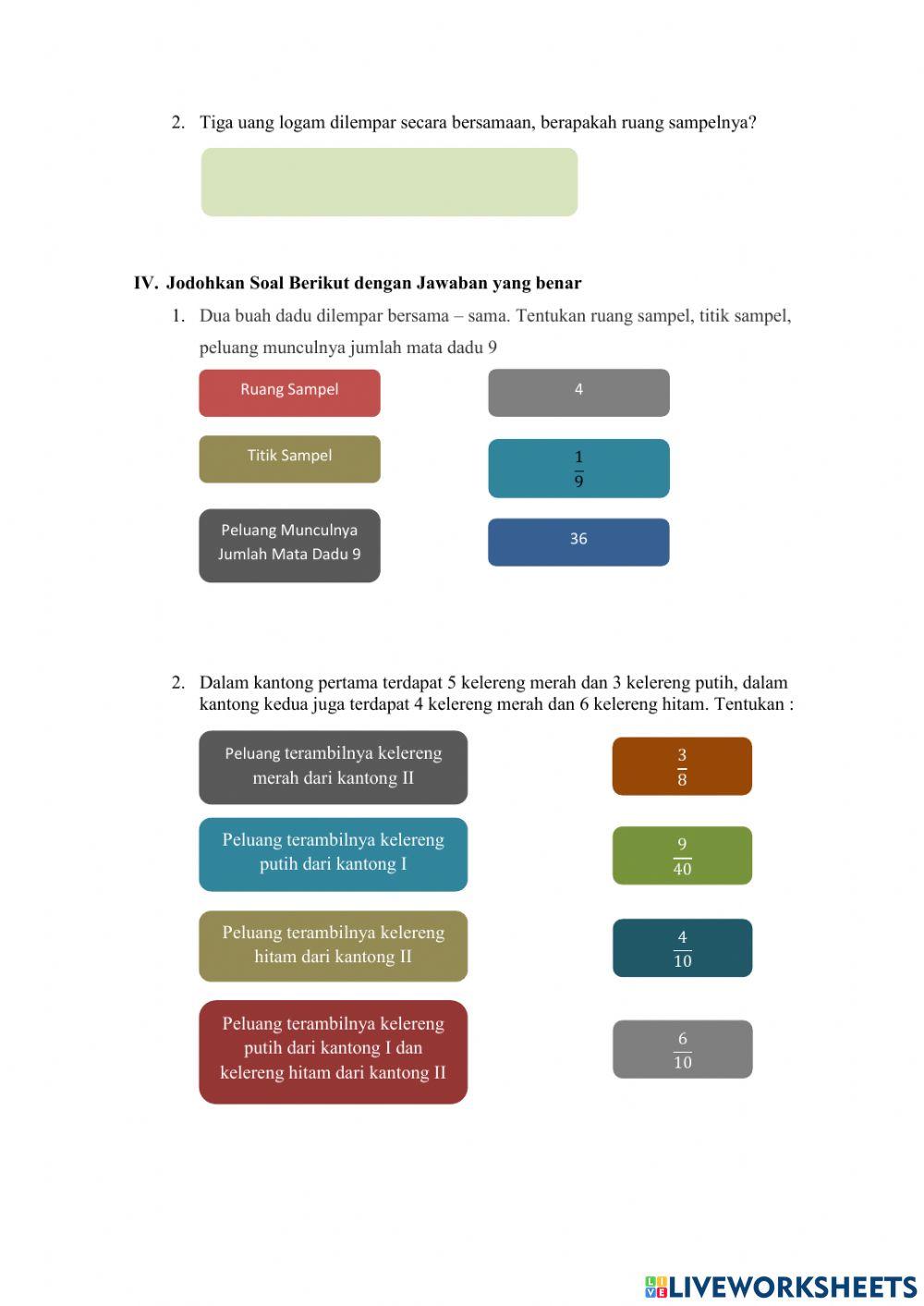 LKPD Peluang Matematika