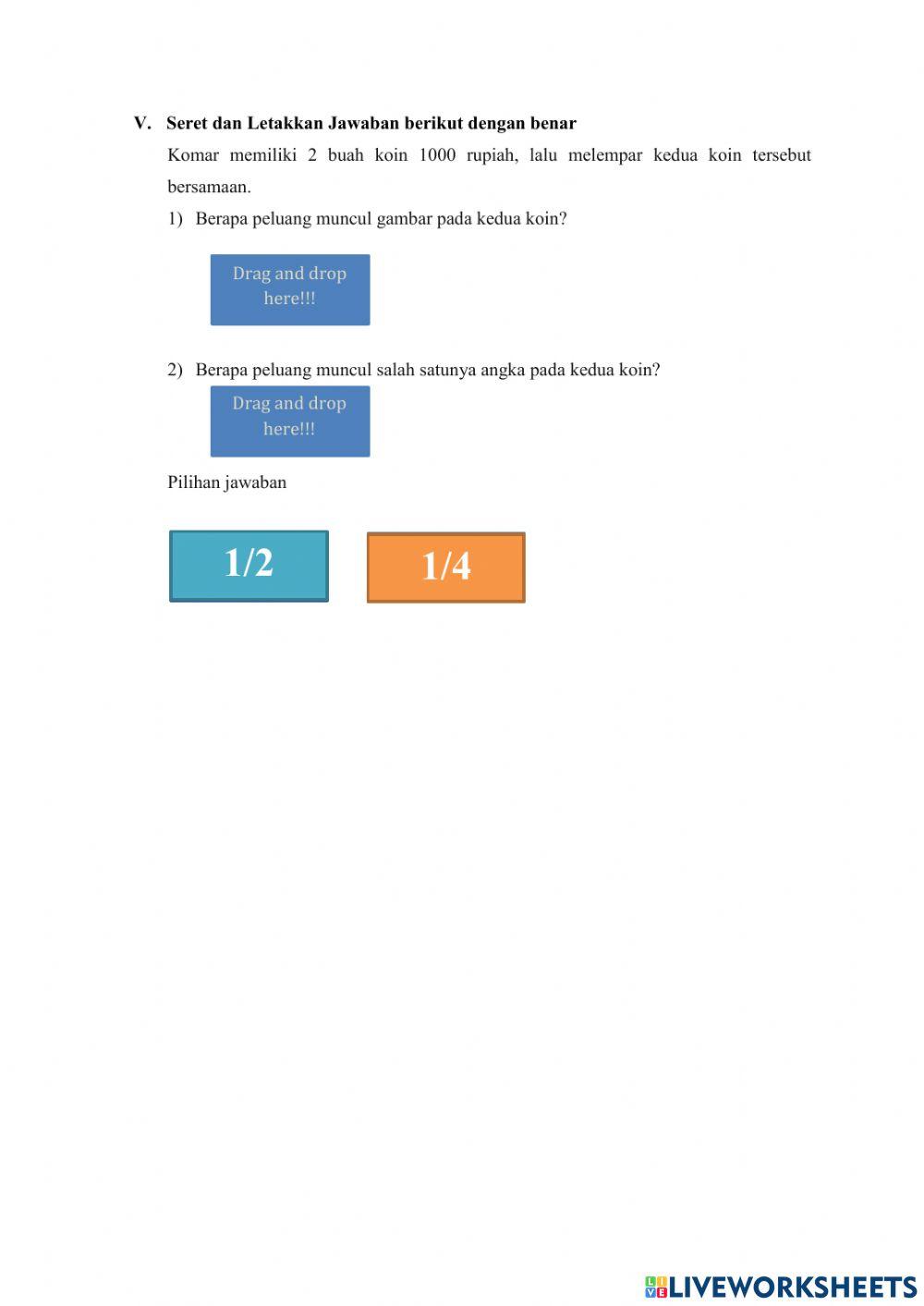 LKPD Peluang Matematika