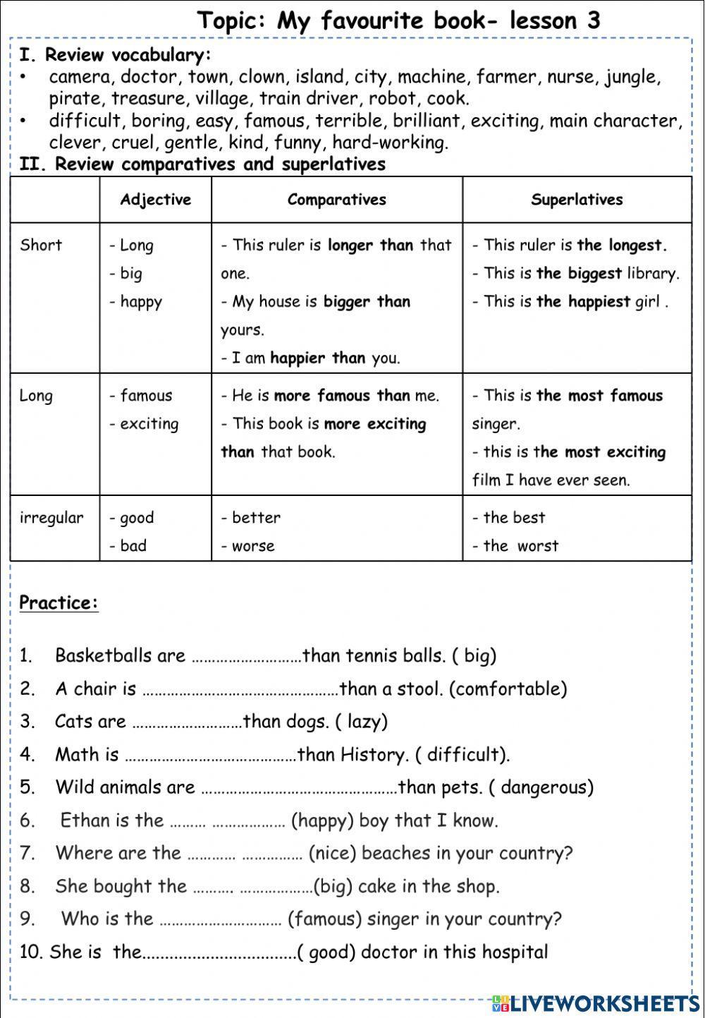 Vi 12- My favourite book- lesson 3