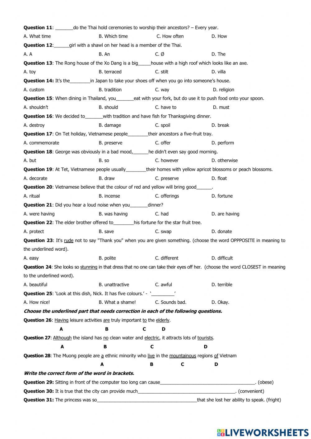 Test 2 first semester grade 8