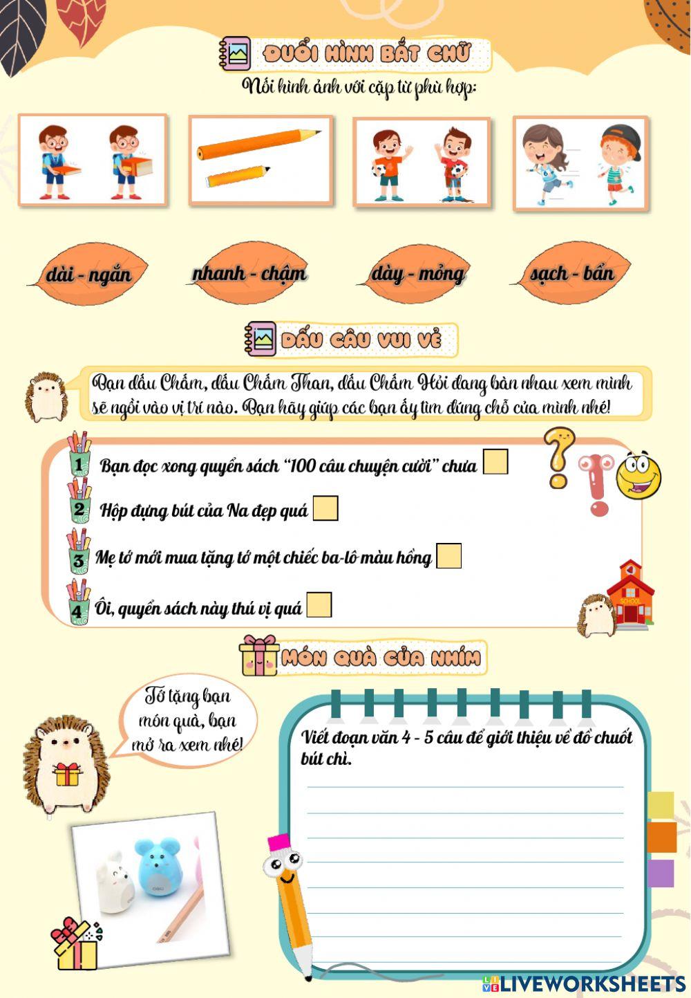 Bài tập cuối tuần 12-Tiếng Việt