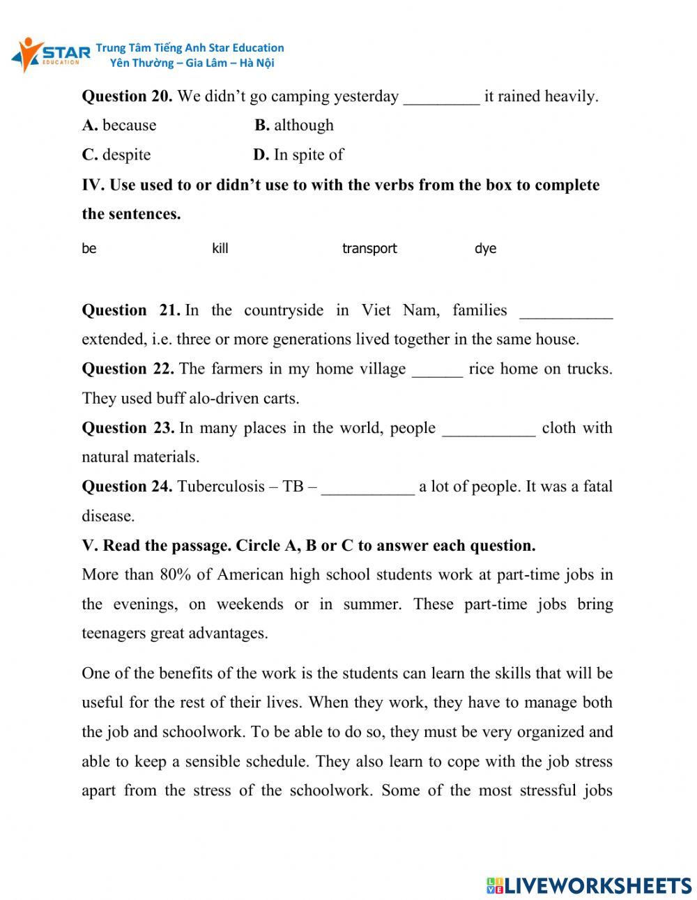 Đề KT học kì I đề 1