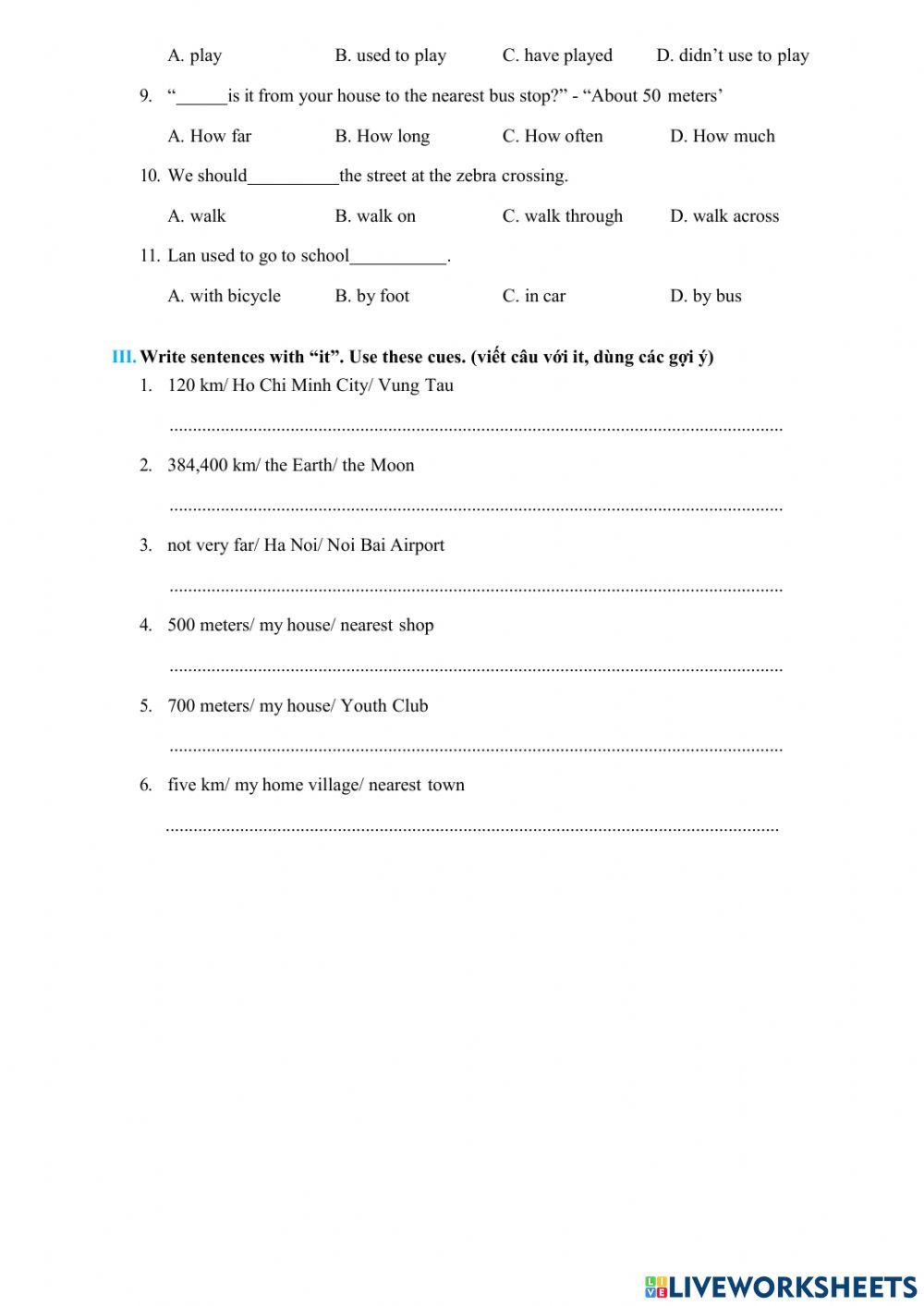 English 7 unit 7 test 2