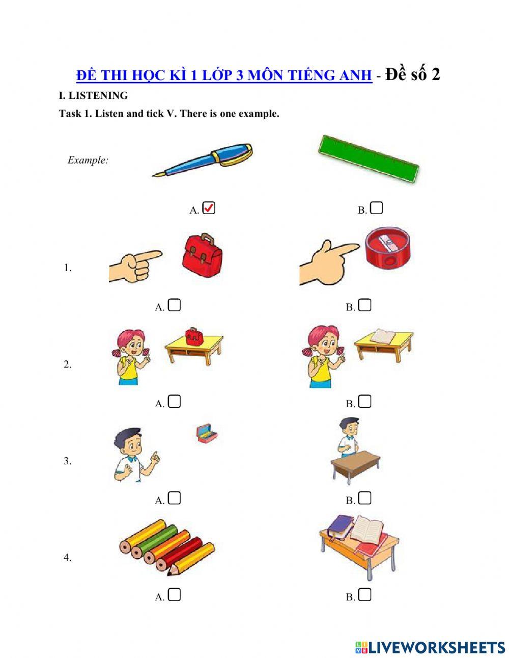 First term Grade 3 - test 2