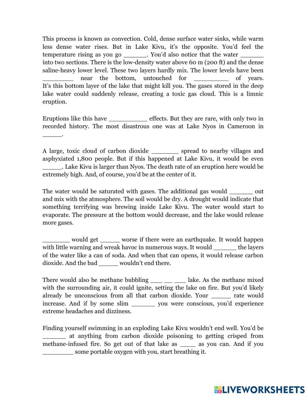 What If You Fell Into Lake Kivu?