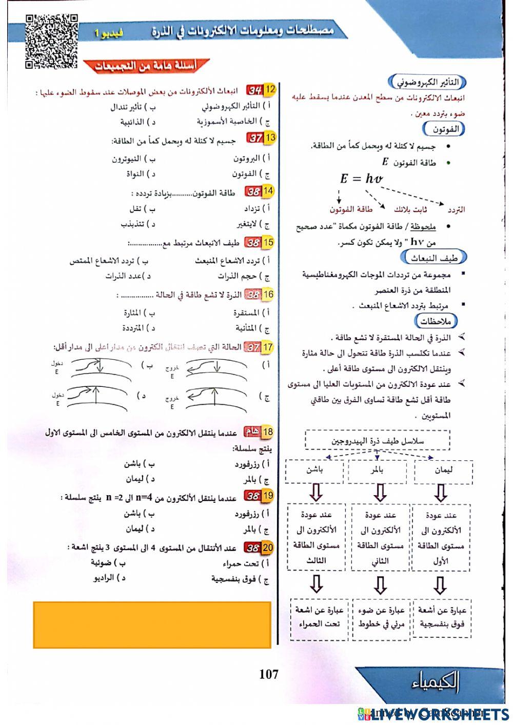 الالكترونات في الذرات