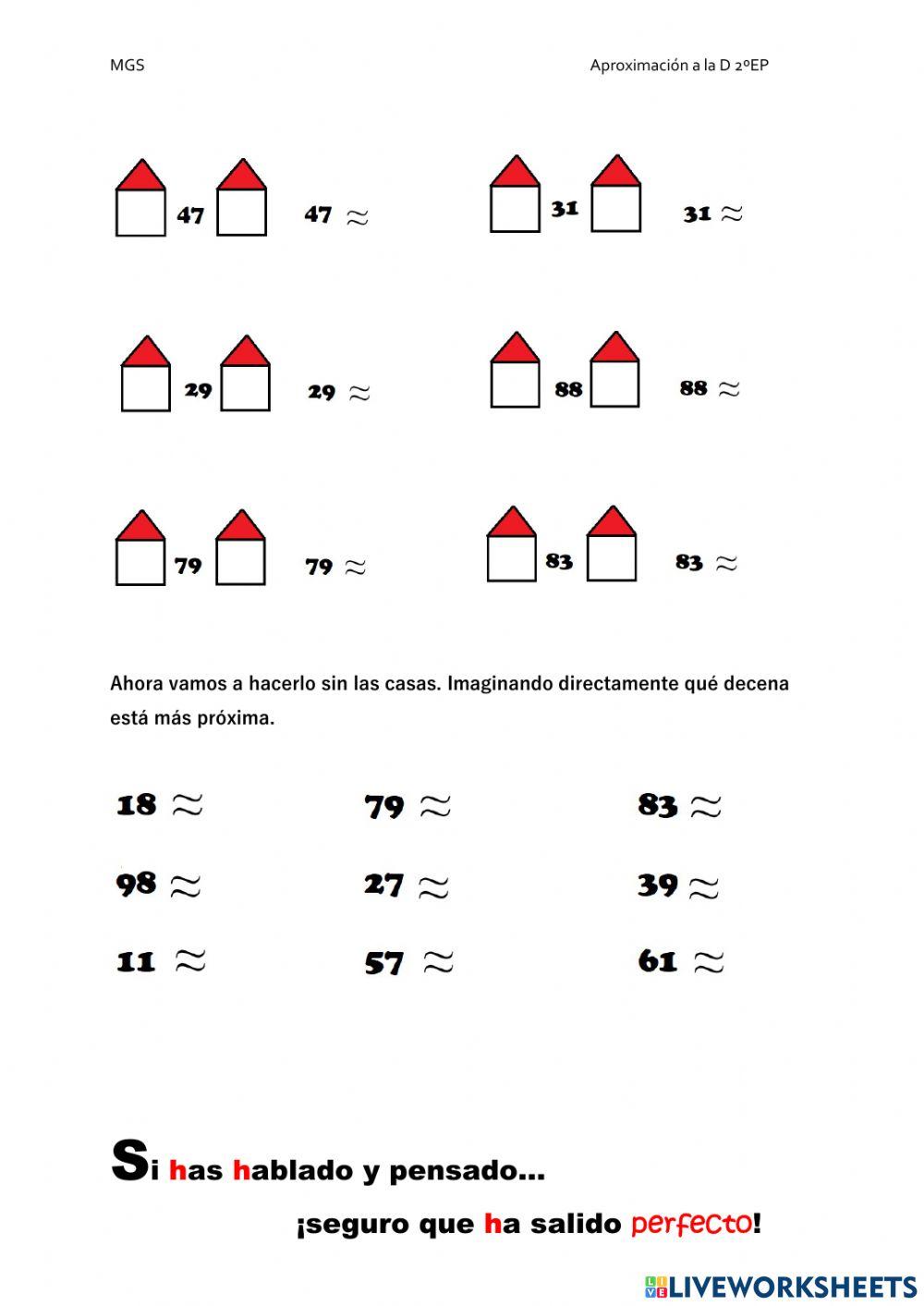 La decena más próxima