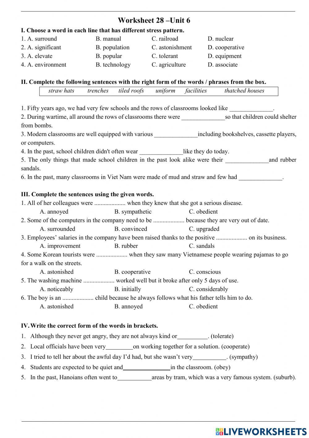 E9 Worksheet 28