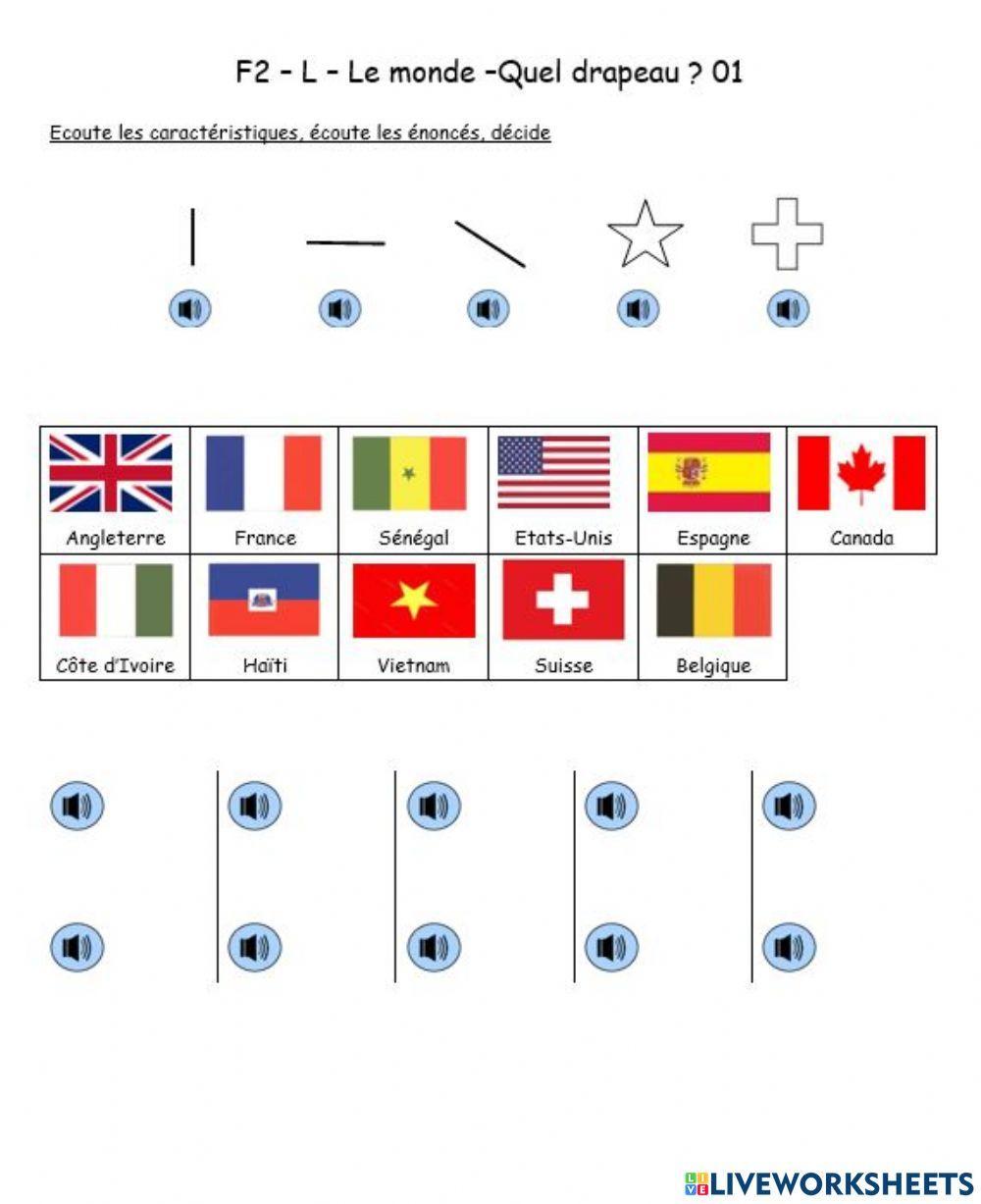 F2 - L - Le monde - Quel drapeau? 01 F2 - L - Le monde - Quel drapeau? 01