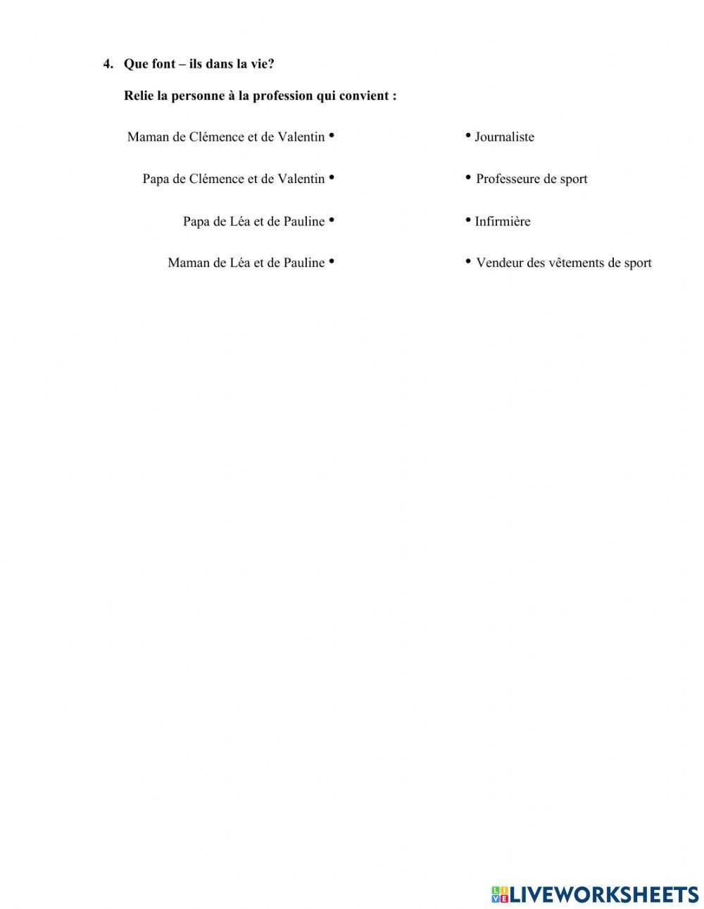 Compréhension Écrite 4P