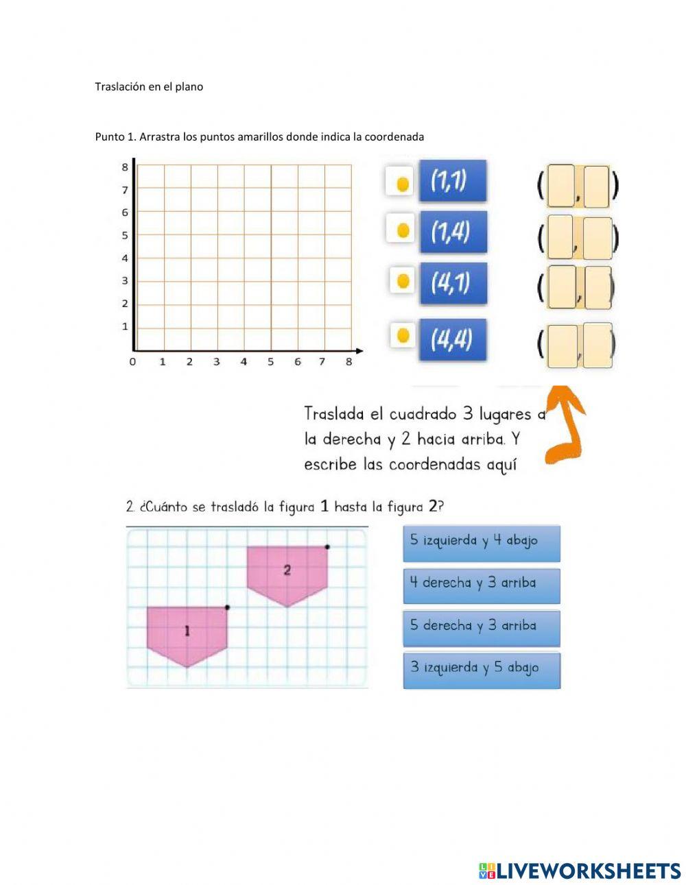 Traslación en el plano