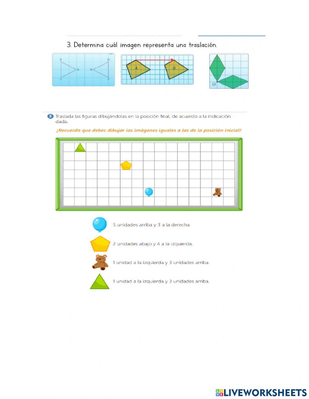 Traslación en el plano