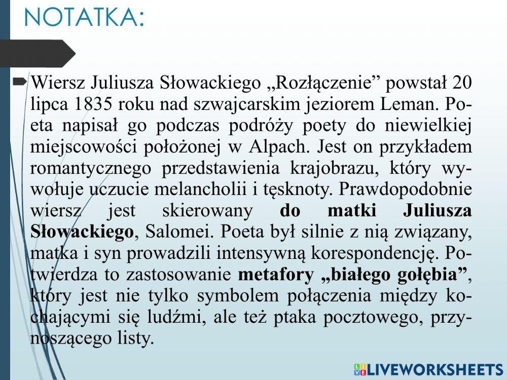 Rozłączenie analiza i interpretacja