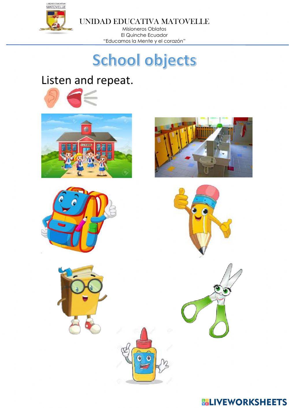 Classroom objects
