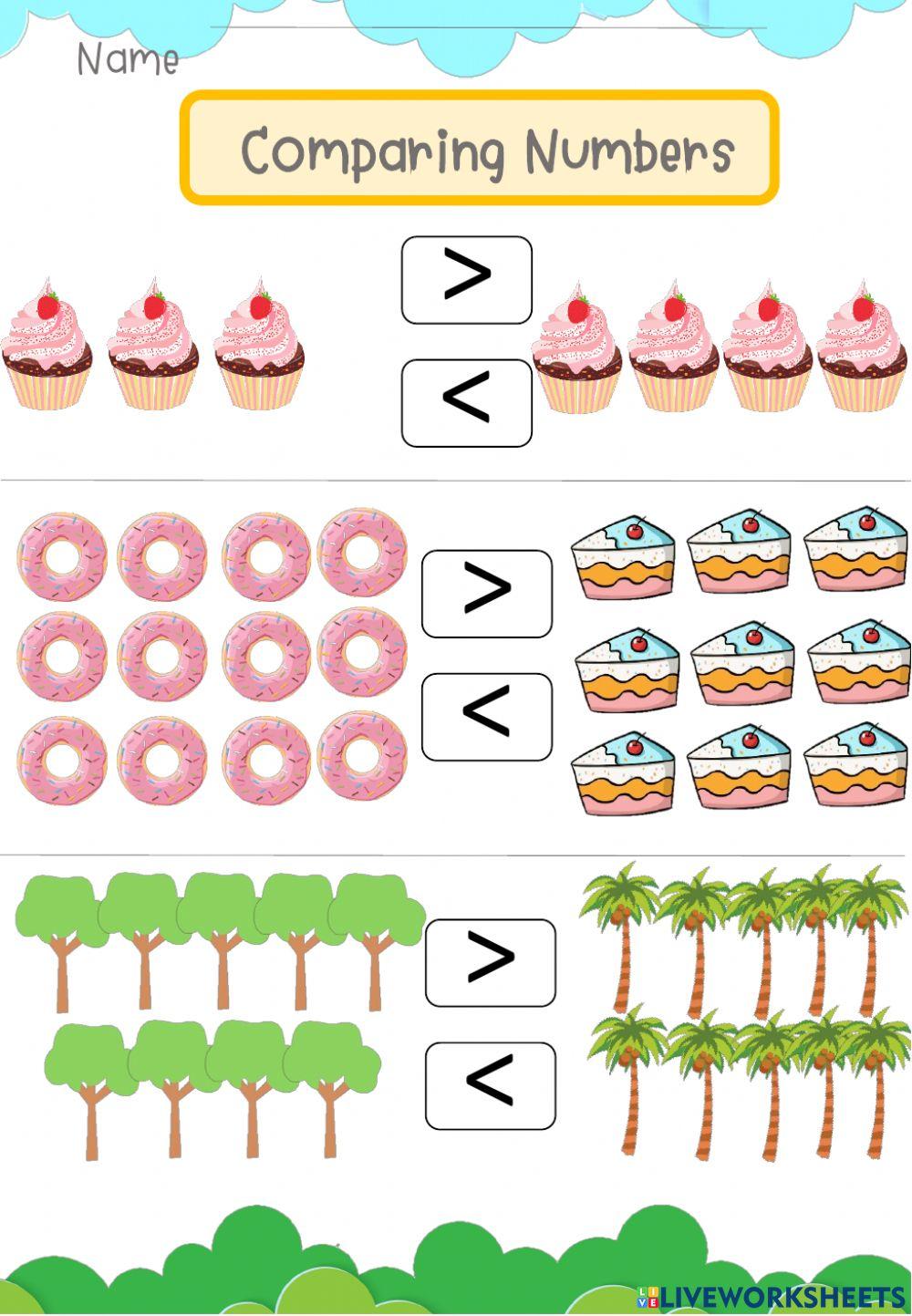 Comparing Numbers (Greater and Smaller)