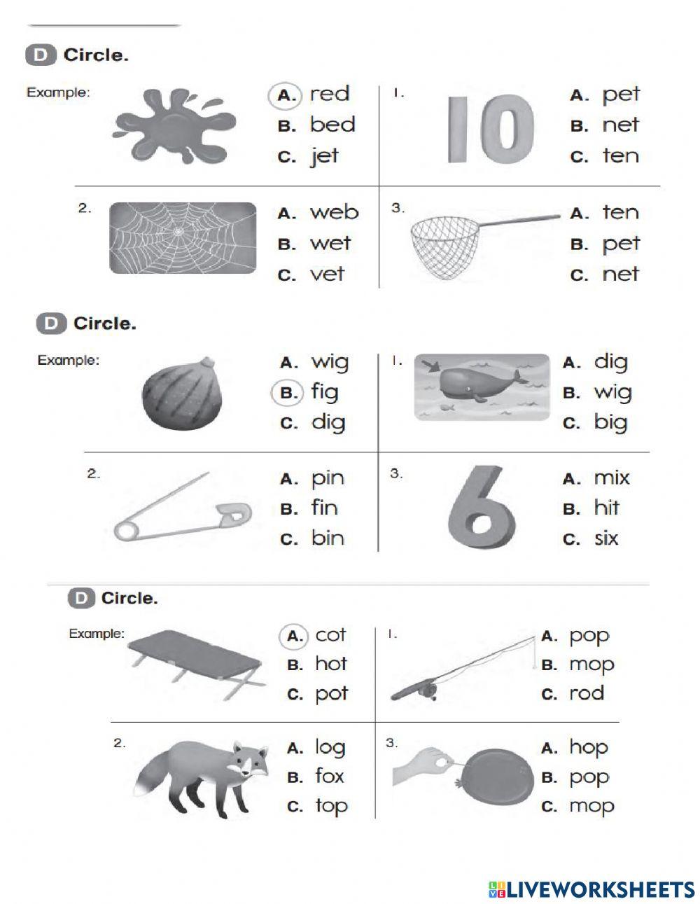 Phonics test