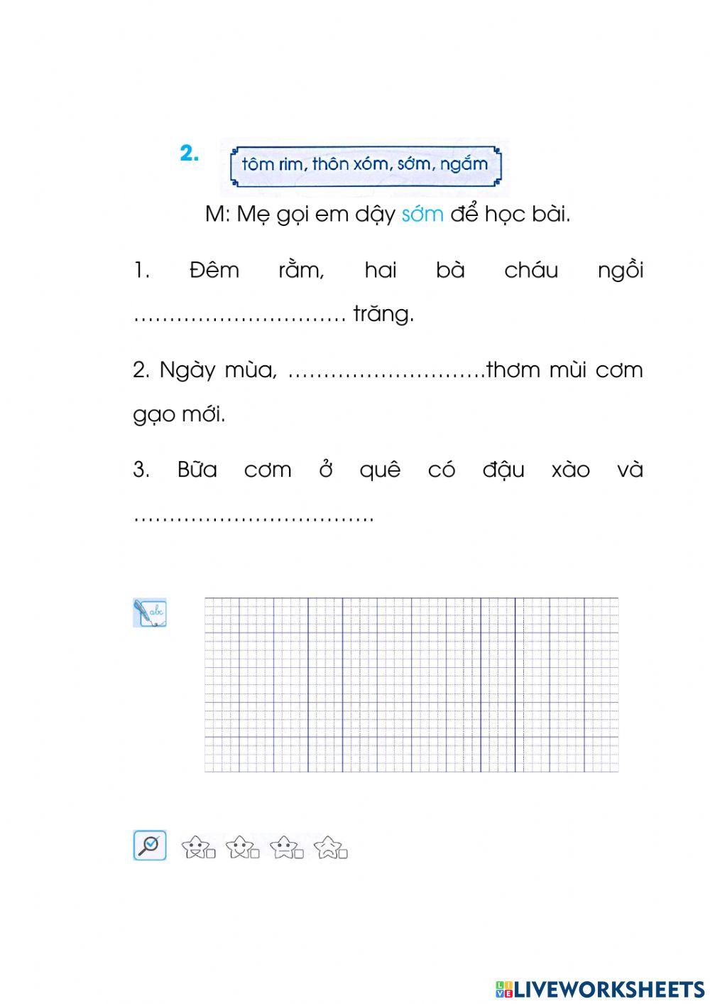 Tiếng Việt - Thực hành tuần 13