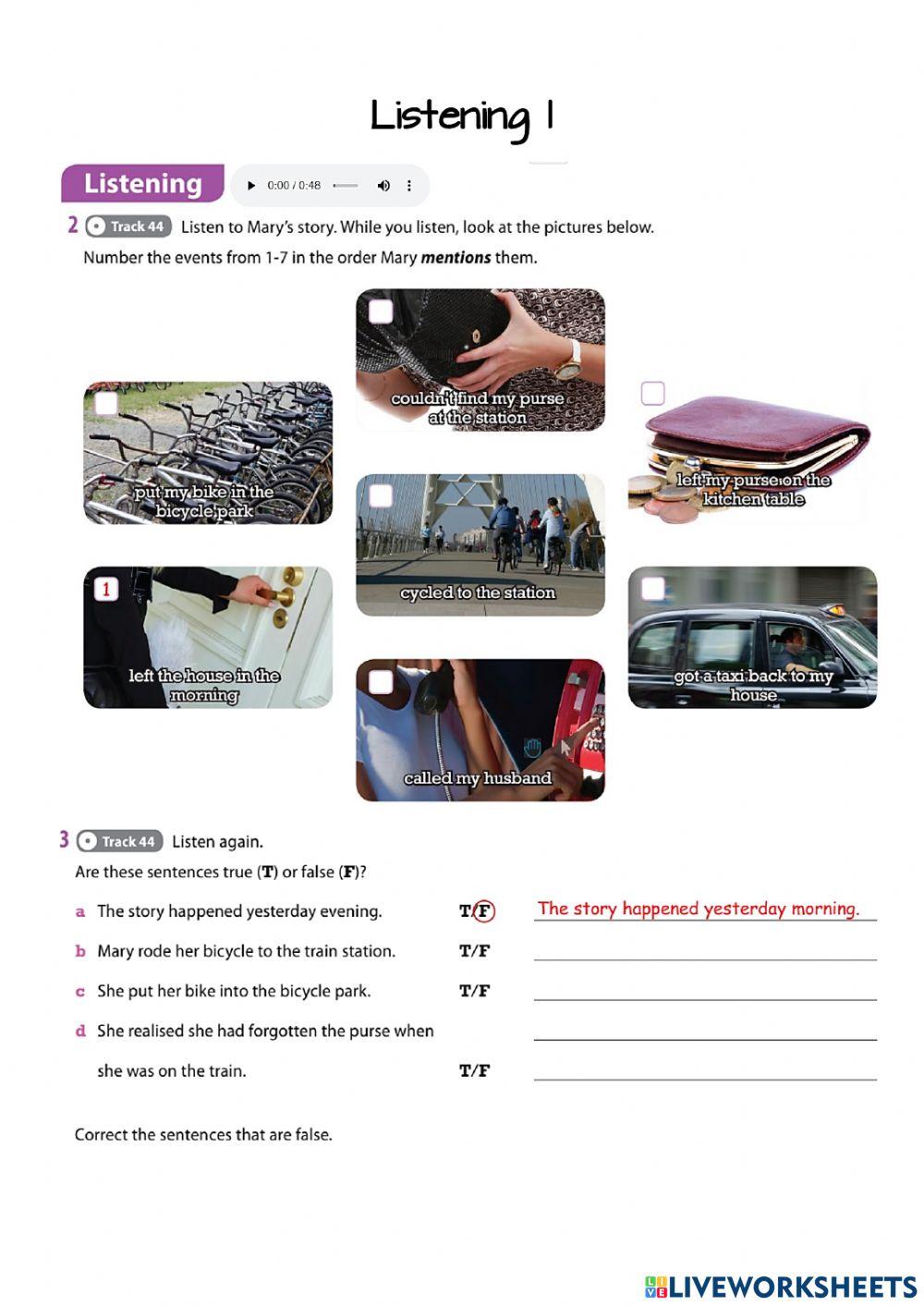 Past simple and past perfect