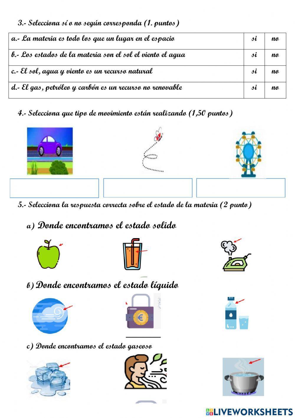 Evaluación de Ciencias Naturales